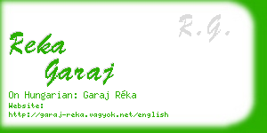 reka garaj business card